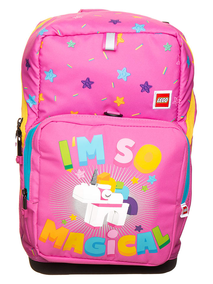 2tlg. Schulranzen-Set "LEGO Optimo" in Pink - (B)39,5 x (H)24 x (T)17 cm - onesize