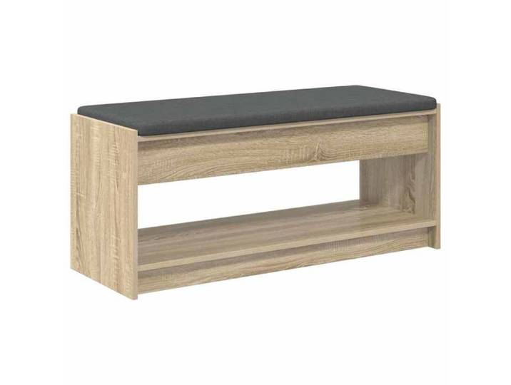 Saison Soldes  Banc d'entrée avec coussin - SARAZYJ - pour 2 Personnes - Chêne Sonoma 103x38x45 cm MM6290