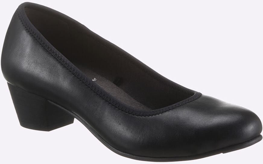 Pumps JANA, Damen, Gr. 39, schwarz, Lederimitat, Schuhe Pumps schwarz 39