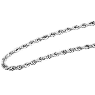 Kette ohne Anhänger ADELIA´S "Halskette – Kordelkette aus Edelstahl 70 cm", silber, Halsketten, Damen, 70cm, Edelstahl, Schöne Geschenkidee zum Weihnachten