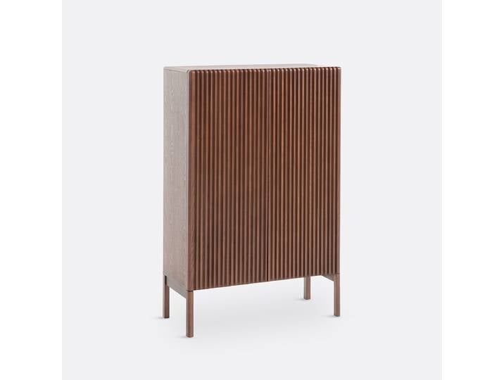 LA REDOUTE Buffet haut 2 portes Neottie Marron Teinté Coloris Noyer