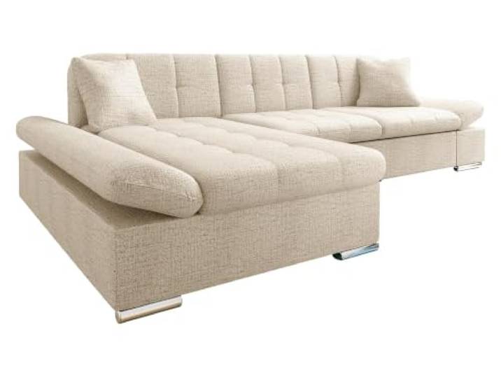 Mirjan24 Ecksofa Montana, Armlehne verstellbar (Donn 05, L) Komfortable Eckcouch in L-Form mit gepolstertem Rücken und zusätzlichen Kissen, B/H/T: 278/76/161 cm