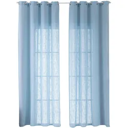 VORHANG 2ER SET SEOUL HxB 245x140 cm Hellblau