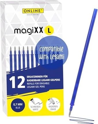 ONLINE magiXX L Gelschreiberminen blau 0,7 mm 12 St.