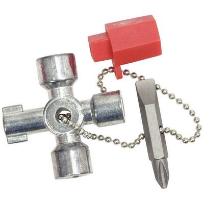 KS Tools 130.1010 Mini-Schaltschrankschlüssel, 42mm Schaltschrankschlüssel Zinkdruckguss 1 St.