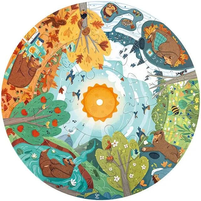 Puzzle circulaire 4 saisons - Hape