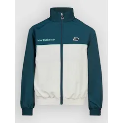 New Balance Premium Sports Zip Thru Funnel Kids Jacke medusa green Gr. T16