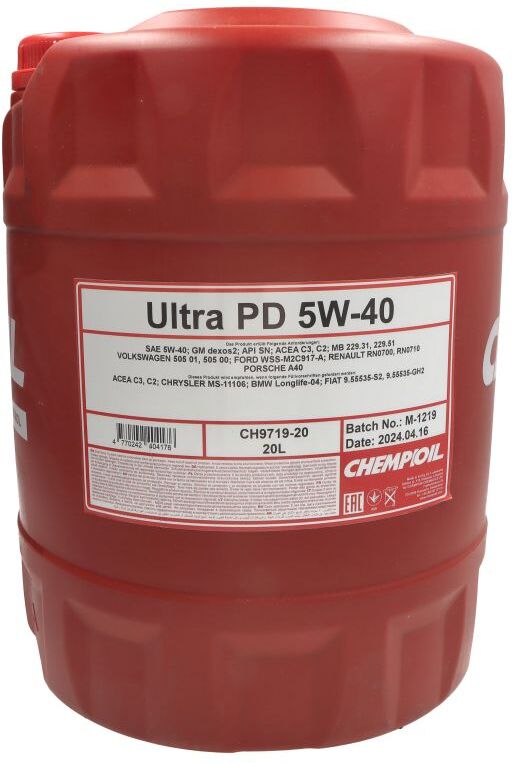 Motoröl CHEMPIOIL Ultra PD C3 5W30 20L