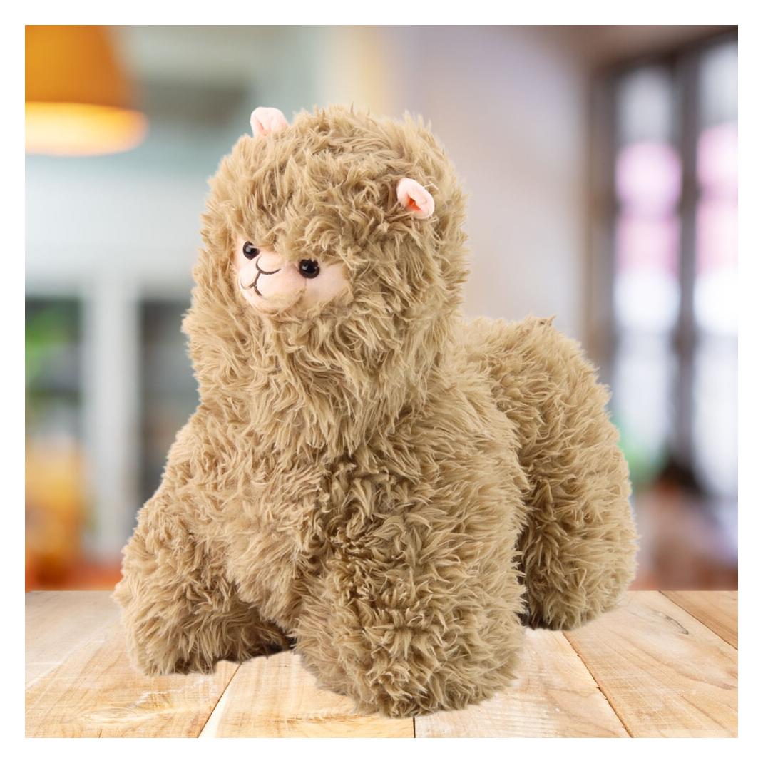 Lean Toys Lean Plüsch-Maskottchen Huggable Lama Beige 40 X 40Cm (40 cm) (66648618)