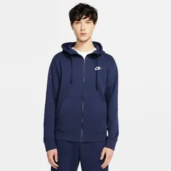 NIKE Sportswear Club Fleece Kapuzenjacke Herren midnight navy/midnight navy/white 3XL