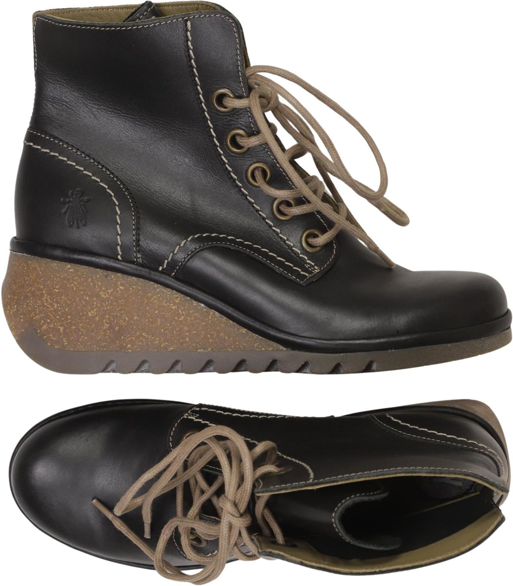 Fly London Damen Stiefelette, Schwarz, Gr. EU 40, kein / Etikett - Second Hand