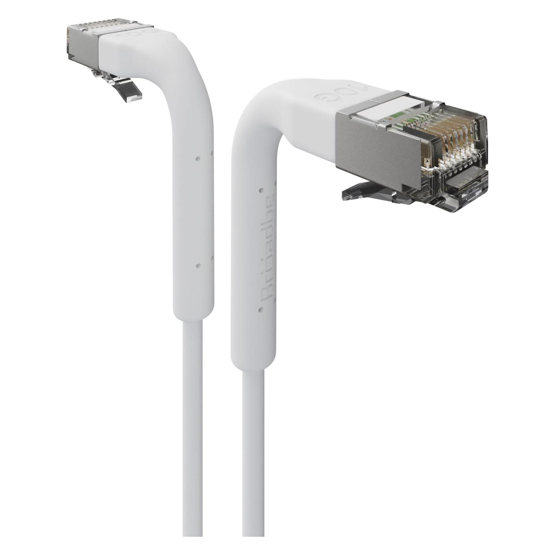 Broadbe Slim Patch Cable 10G White 0.1m Cable-Patch-Cat6A-WT-0.1M-Slim (CAT6a, 0.10 m) (Cable-Patch-Cat6A-WT-0.1M-Slim)