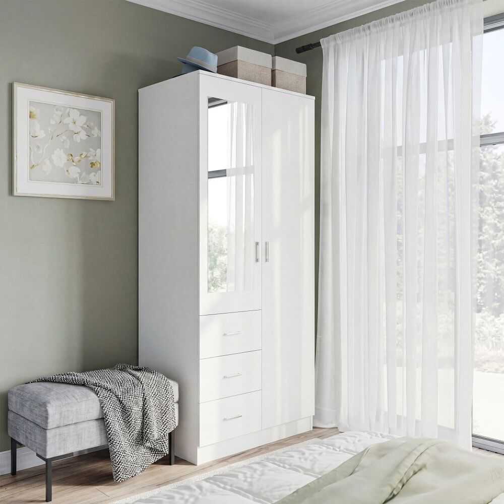 Homcom Armario 80x50x180 cm blanco