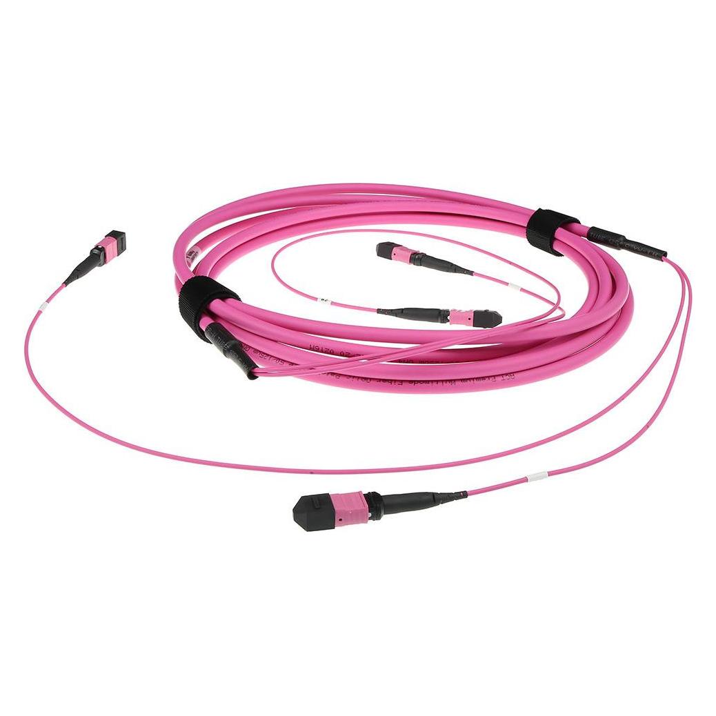 ACT 7 meter Multimode 50/125 OM4(OM3) polarity A fiber trunk cable with 2 MTP/MPO female connectors (7 m) (DC5201)