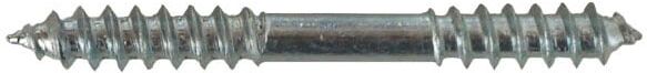 Stangenverbinder GARESA "Vollholzstangen (Stockschraube)" Gr. 1, grau (aluminiumfarben), Blacklist, Sichtschutzbefestigungen, Stangenverbinder, Stockschraube zum Verbinden von 2 Holzstangen von "Garesa" aluminiumfarben Blacklist