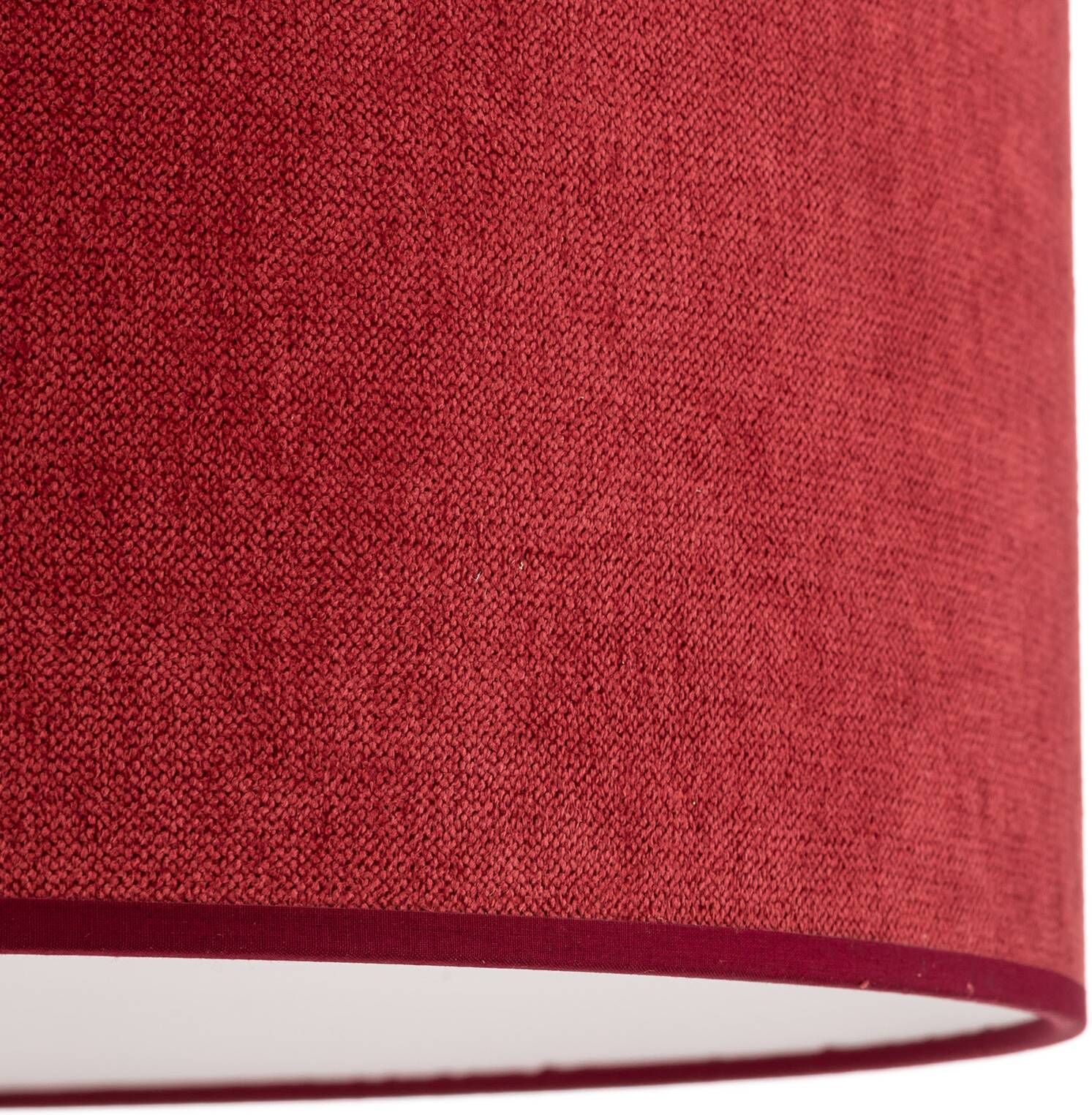 Hängelampe Bristol Duolla, dimmbar, rot, für Wohn- / Esszimmer, Textil / Stoff / Seide, Pendelleuchte