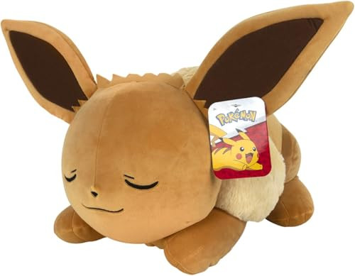 Pokémon Evoli officiële pluche knuffel - Slapend - 45 cm