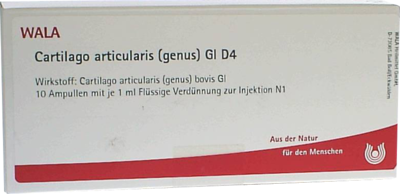 WALA Heilmittel GmbH CARTILAGO articularis genus GL D 4 Ampullen 10X1 ml 02831395