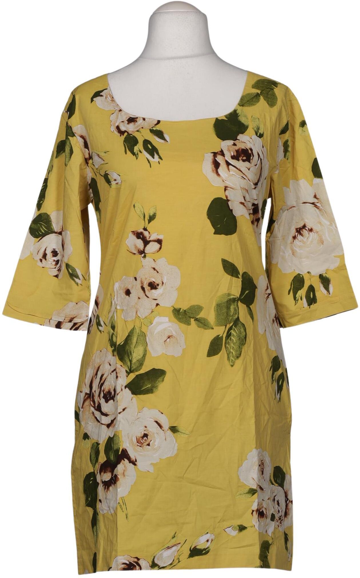 Samantha Sung Damen Kleid, Gelb, Gr. M, Baumwolle / Elasthan - Second Hand