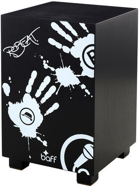 Baff beat Box Robeat Cajon black noir avec impression blanche