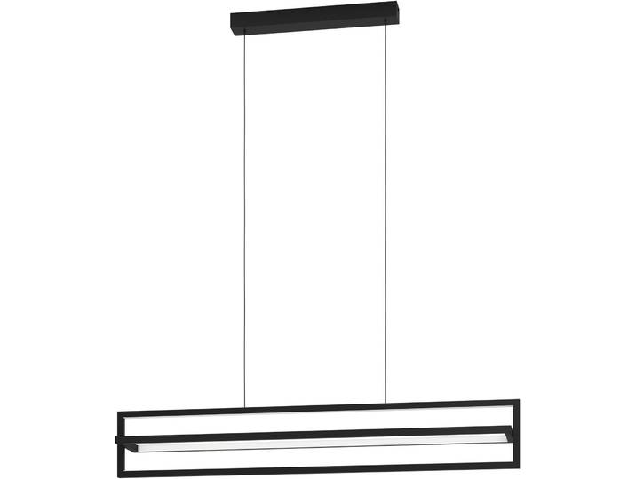Eglo Pendellampe Siberia Schwarz Stahl 4500 lm Dimmbar B 16 cm - LED - Pendellampe- LED Energiesparlampe