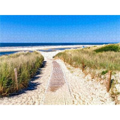 CALVENDO Puzzle Langeoog - Strandweg | 1000 Teile Lege-Größe 64x48cm Foto-Puzzle für glückliche Stunden