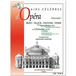 Airs Celebres D/'Operas Pour Saxo- Phone (A,S Ou T) Ou Clarinette Et Piano, Fachbücher