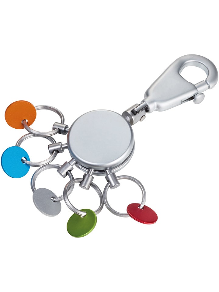 Troika Schlüsselanhänger in Silber/ Bunt - onesize