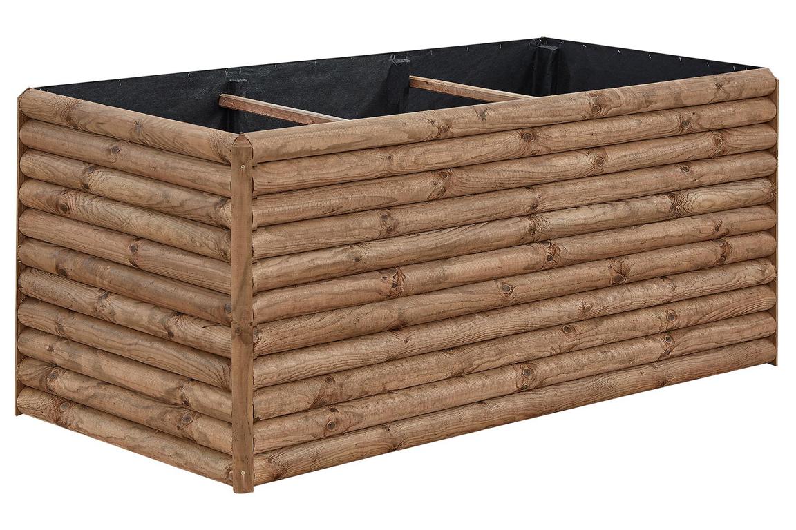 DELTAGARTENH Hochbeet Finja XL, braun Halbpalis., Ø 7cm, 187x87x77cm 16904890