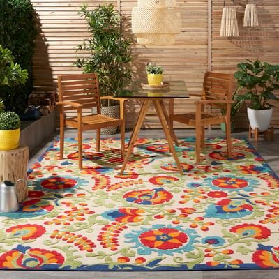 Nourison Aloha Indoor/Outdoor Floral Area Rug