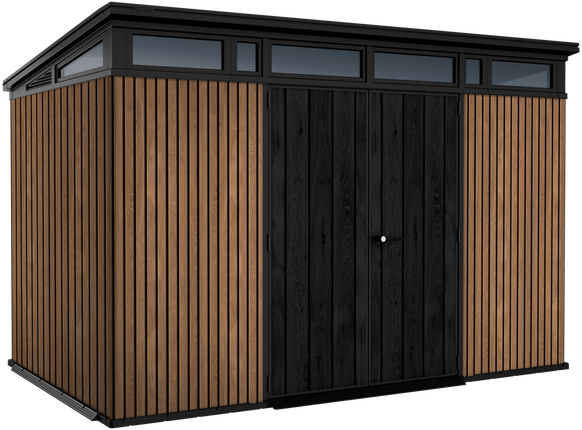 Keter Signature Venetian 11x7 - Casetta da giardino - Con porta doppia anta - 340x218x226 cm