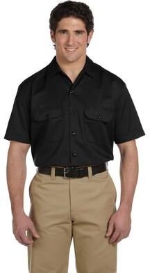Dickies 1574 Dickie Adt S/S Work Shrt in Black size 2XL