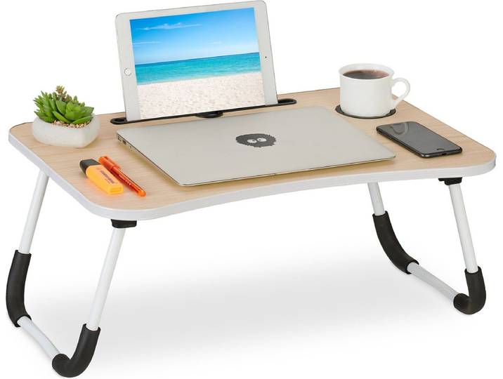 Laptoptafel - inklapbaar - met tablethouder