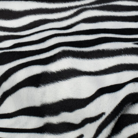 Fellimitat Zebra, schwarz/weiß