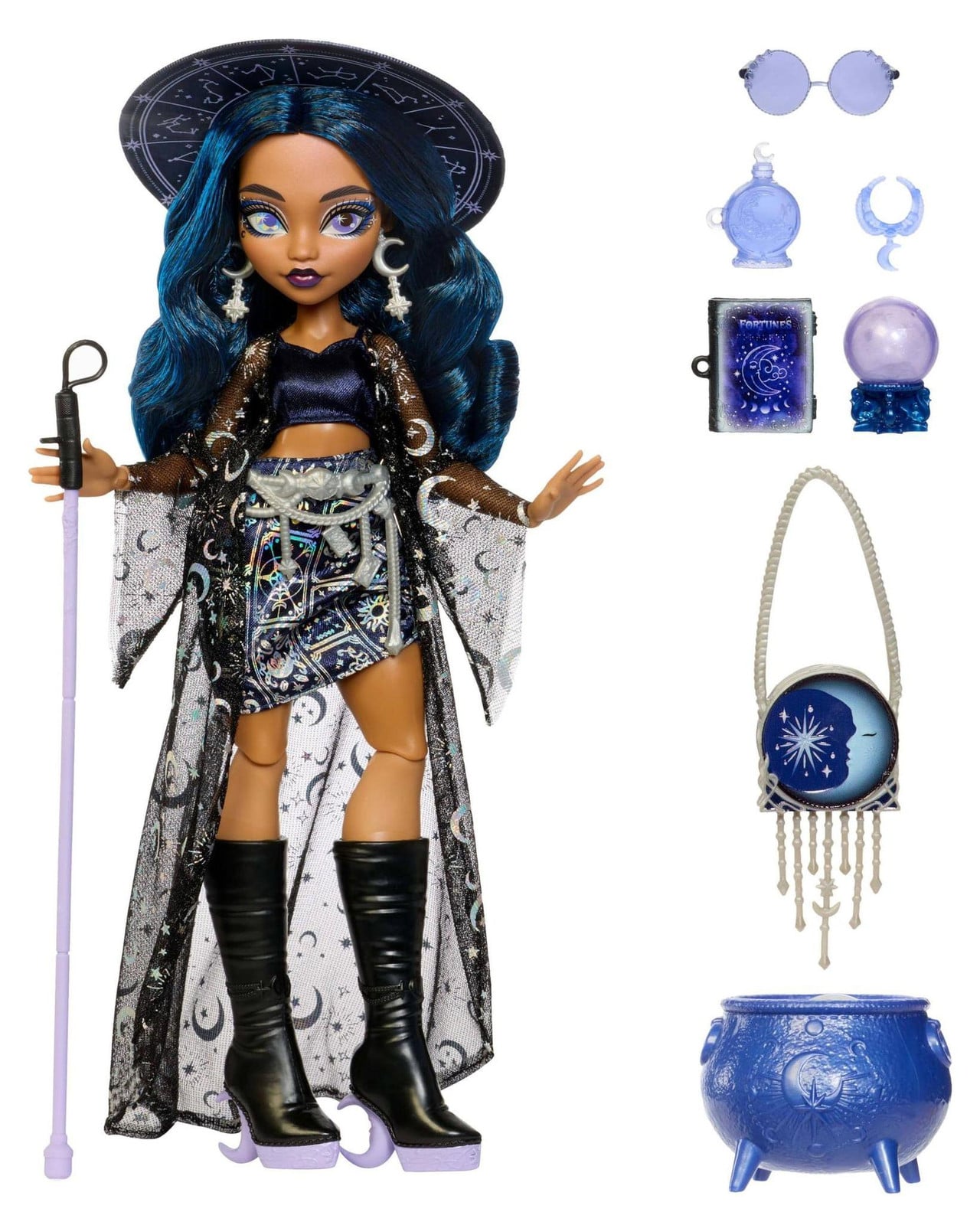 Mattel Monster High Moonspell Magic Claire Clairvoyant pop in sterrenoutfit