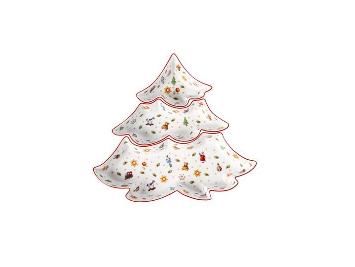 Villeroy & Boch Dipschalen-Set Toy's Delight bunt 27,9 x 26,1 cm 3-tlg., Mehrfarbig, Keramik, 26.1x4.1x27.9 cm, Geschirr, Schalen & Schüsseln, Dipschalen