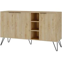 SIDEBOARD 3 Nischen und 3 Türen L142 cm - Clara