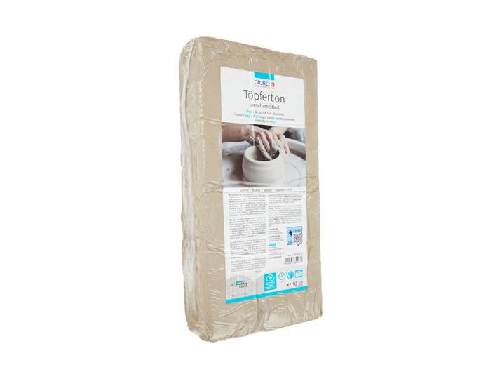 Glorex Töpferton Weiss 10 kg
