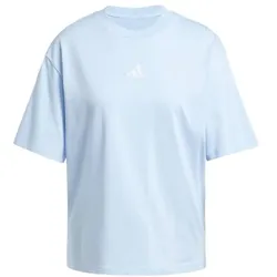 adidas Essentials 3-Stripes Boyfriend T-Shirt Damen - globlu/whit