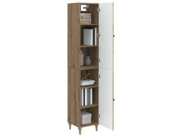 KTHLBRH 2-teiliges Schrank-Set aus Eichenholz Modulares Design, perfekt für den Innen- und Außenbereich, klare Linien, praktisch und elegant