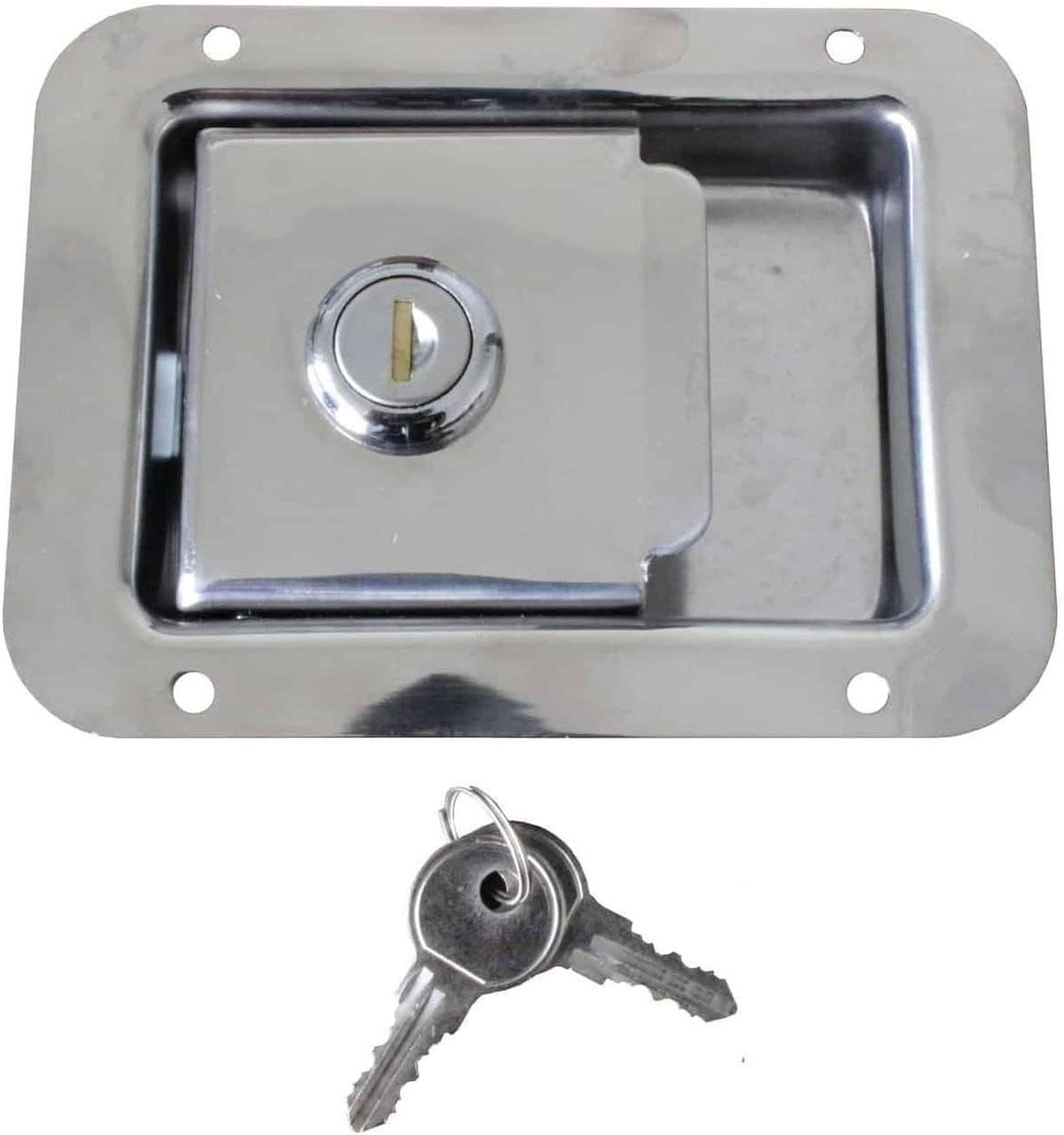 Aluminium koffer slot met sleutel voor veilig opbergen, 120 x 90 mm