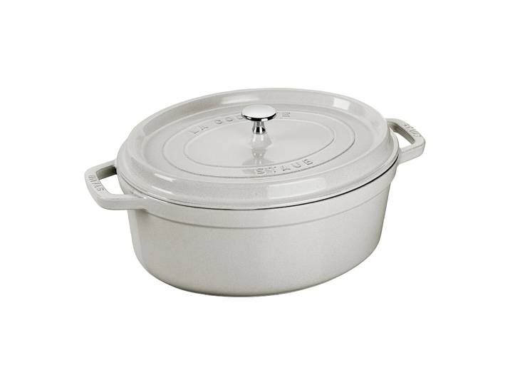 STAUB Fait-tout Staub White Truffle oval 4,2 l