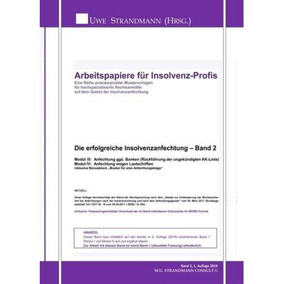 Die erfolgreiche Insolvenzanfechtung – Band 2, Taschenbuch von Jens-Uwe Strandmann, Tredition, 978-3-7482-2446-4