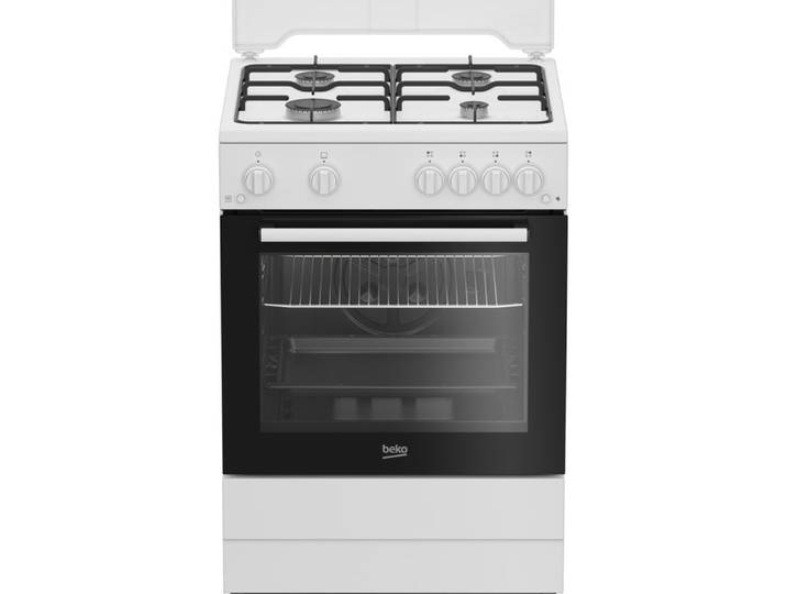 Cuisinière gaz BEKO FBG62121WD 4 foyers 64 L