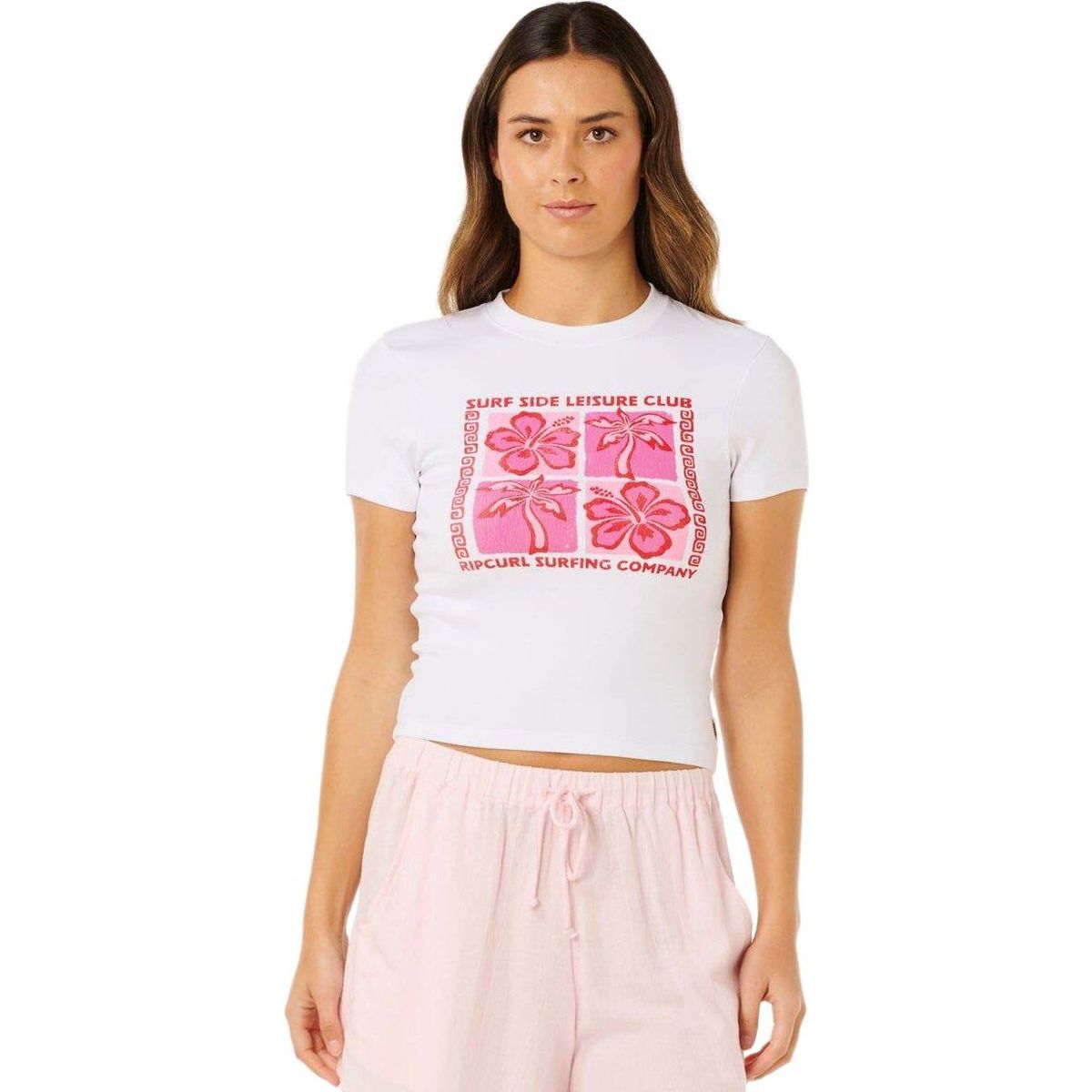 RipCurl Surf Side Fitted Tee optical white (3262) L 0MBWTE-3262-L
