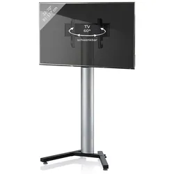VCM TV Standfuß 26-70 Zoll bis 30 kg   VESA bis max. 600x400   Fernseh Ständer aus Alu   TV Ständer Maße ca. H. 174 x B. 90 x T. 72 cm   Fernsehstand Stadino Maxi