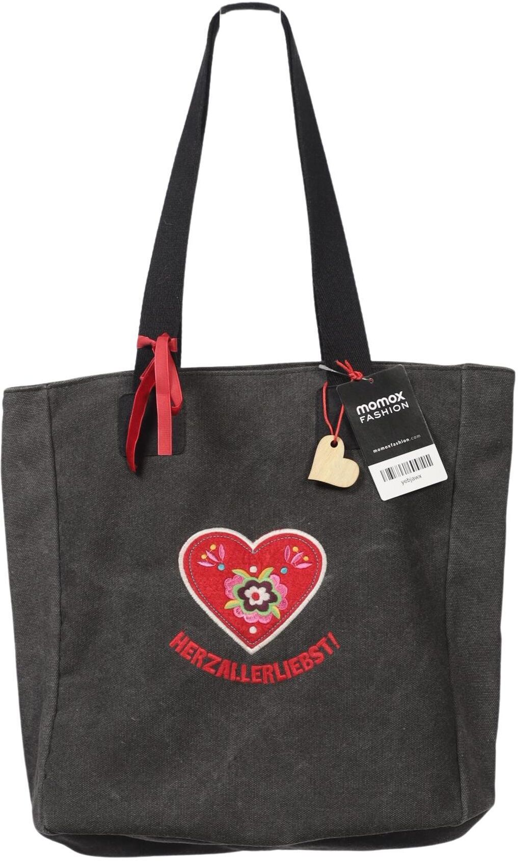 Adelheid Damen Handtasche gross, Grau, Baumwolle - Second Hand