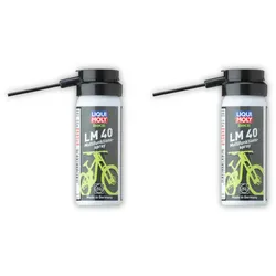 2x Fettspray LIQUI MOLY 6057 Bike LM 40 Multifunktionsspray Fahrrad 50 ml