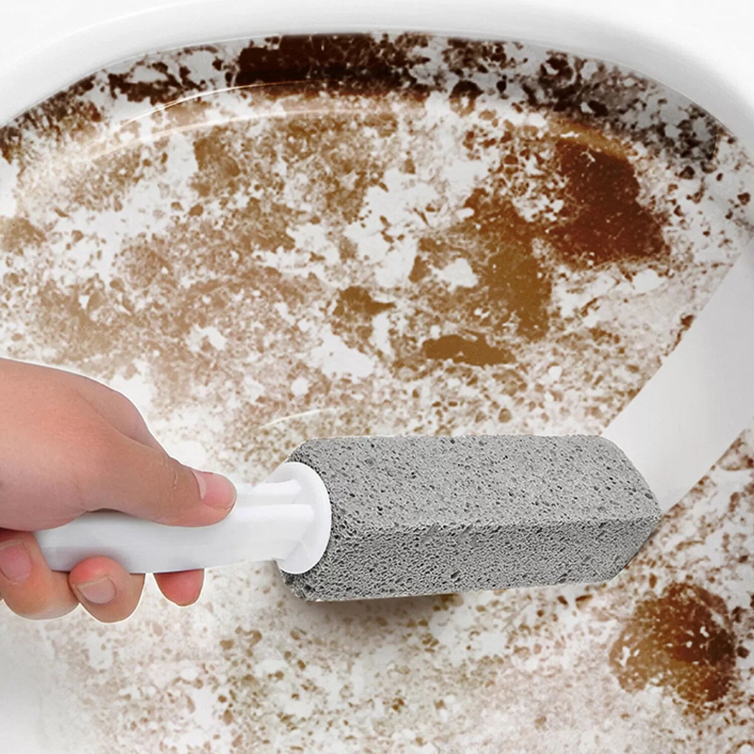 INF Toilettenbürste mit natürlichen Bimssteinen im 2er-Pack