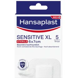 Hansaplast Sensitive XL Wundverband 6 x 7cm 5 St